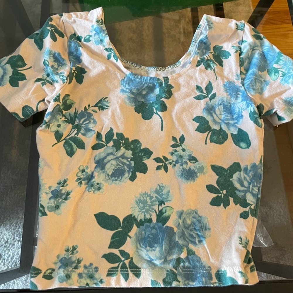 American Apparel Floral Crop Top
